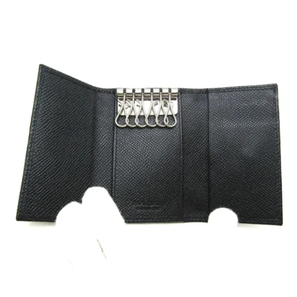 Bvlgari Vintage Pre-owned Leather key-holders Black Dames