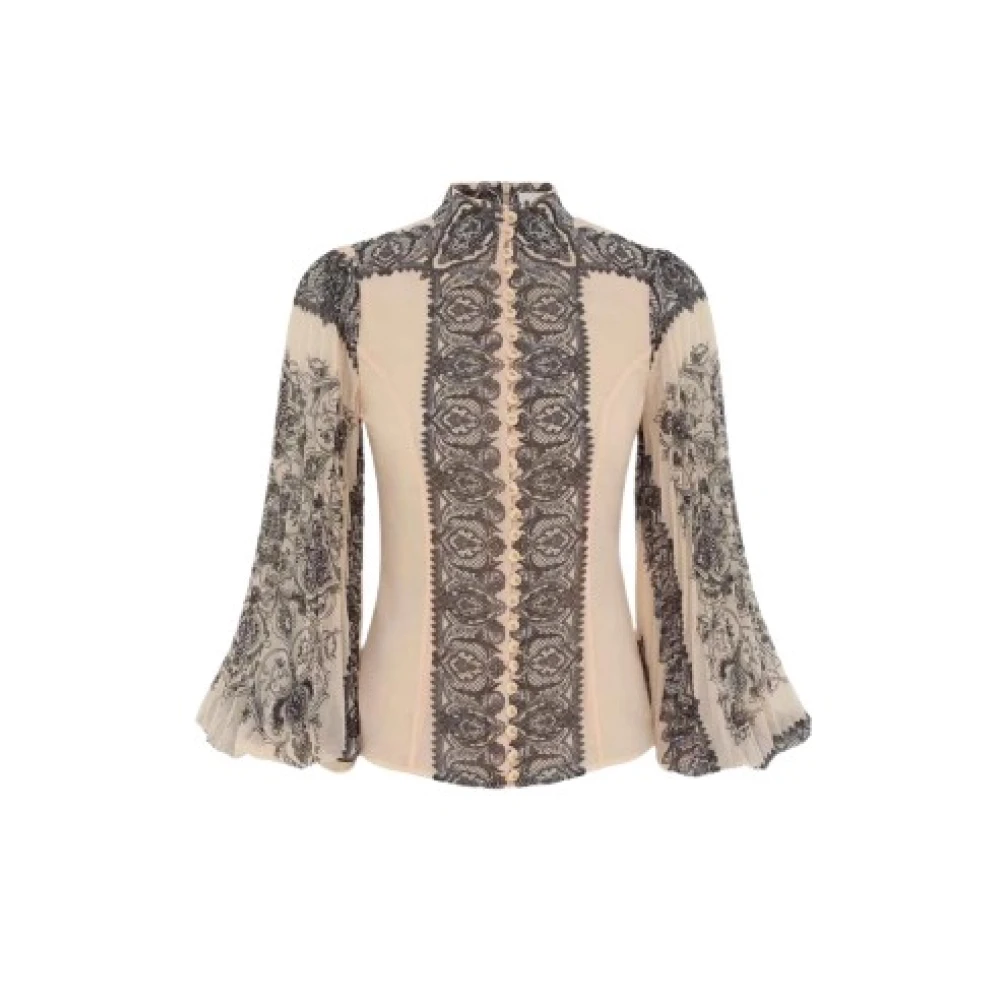 Zimmermann Luxe Blouse Coqueline Montpellier Beige Dames