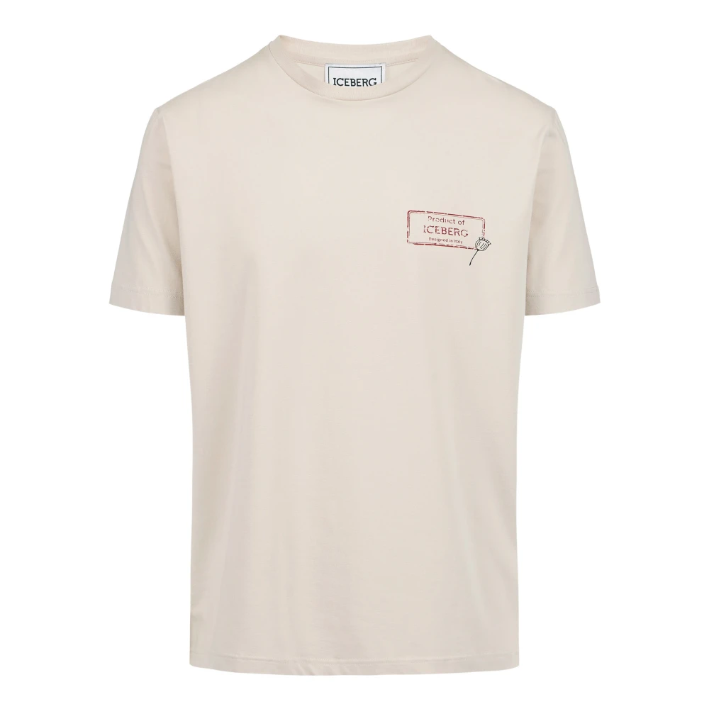 Iceberg - Tops > T-Shirts - Beige - Iceberg - Modalova