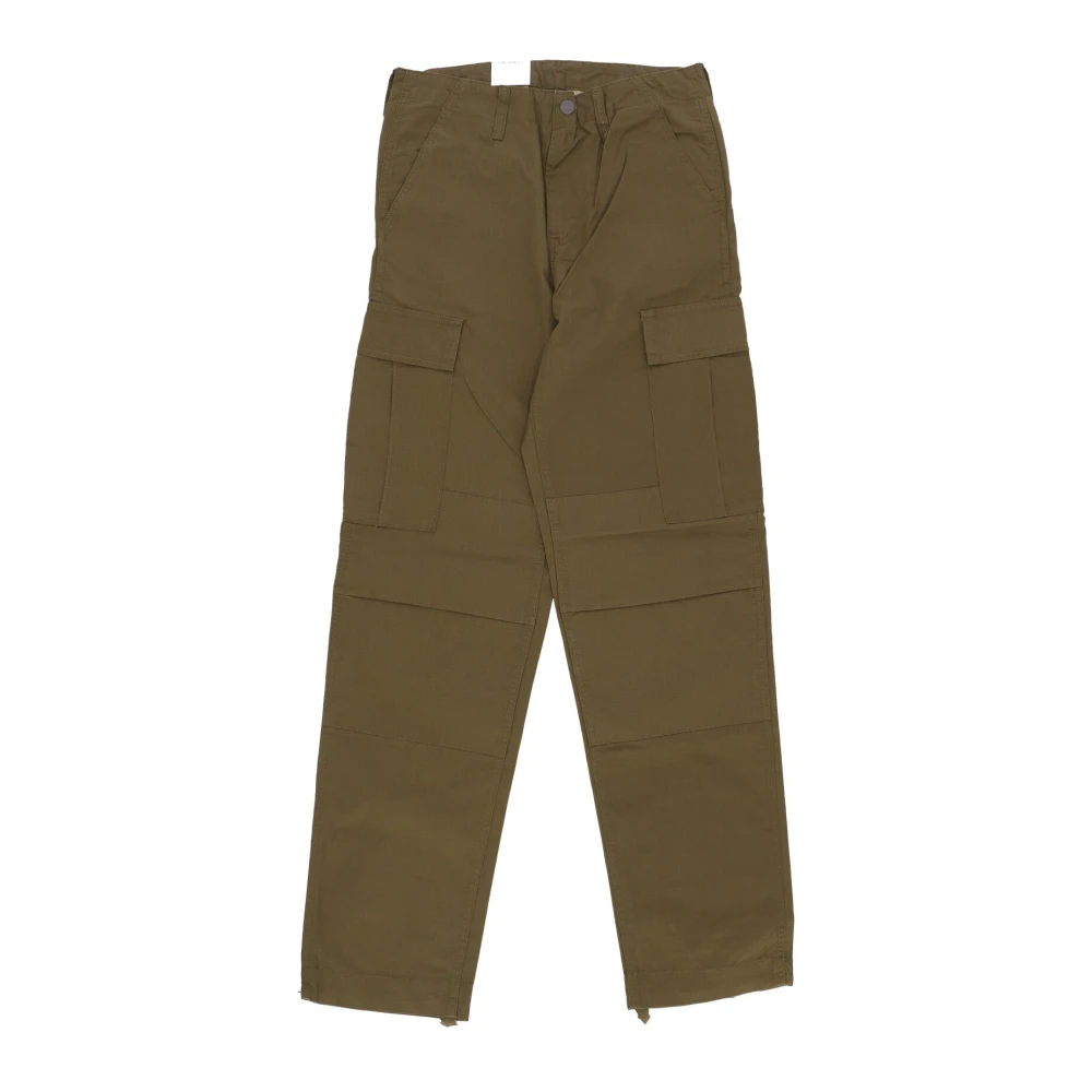 Carhartt WIP Cargo Broek Regular Fit Highland Rinsed Green Heren