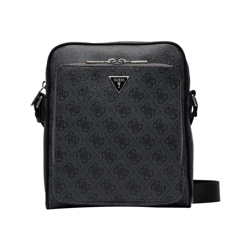 Guess Zwarte Schoudertas Elegant Functioneel Stijlvol Black Heren