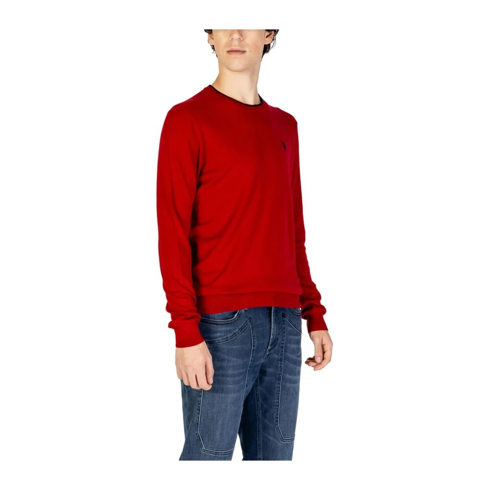 U.s. Polo Assn. Blend Gebreide Trui Herfst Winter Collectie Red Heren