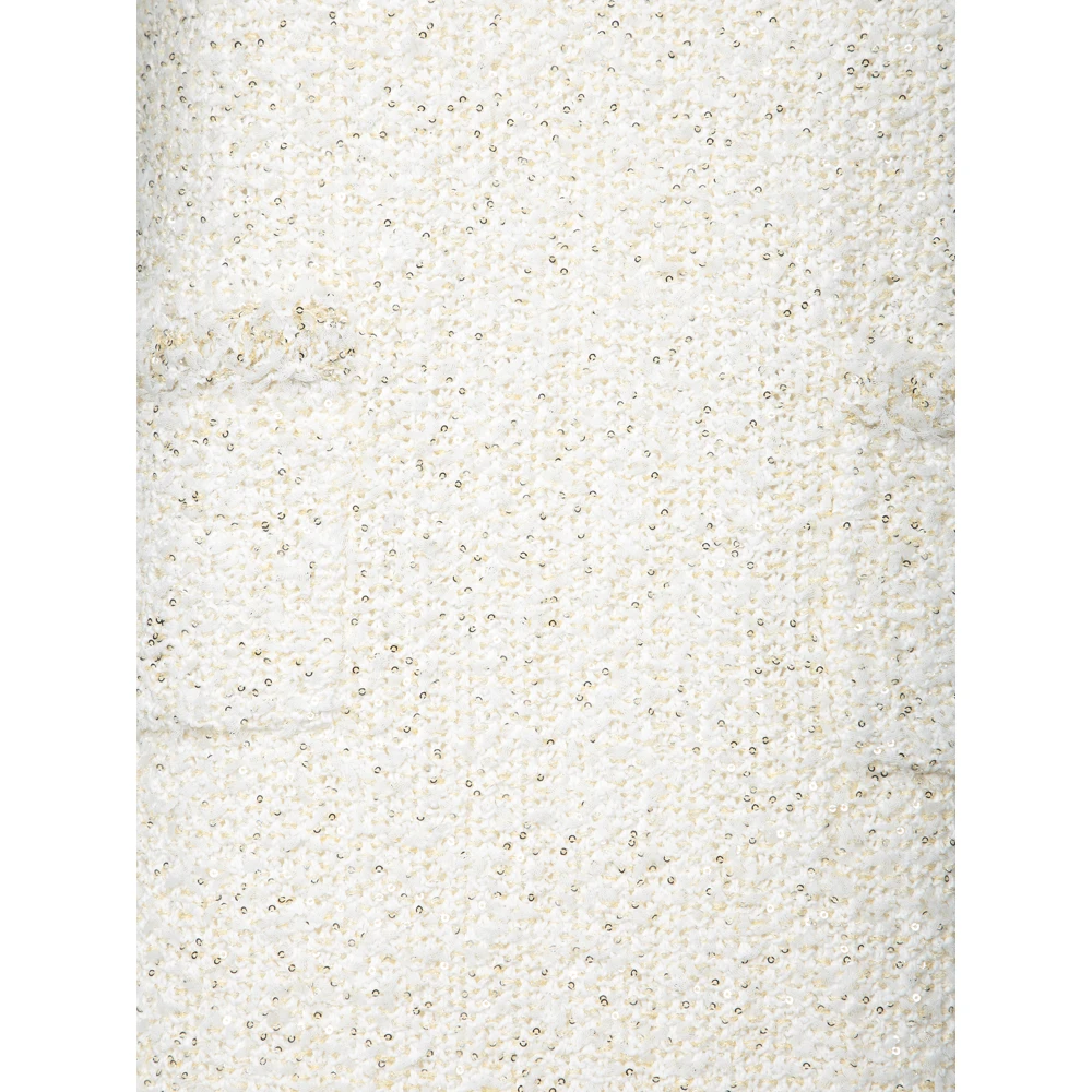 Fabiana Filippi Witte Tweed Jurk voor Vrouwen White Dames