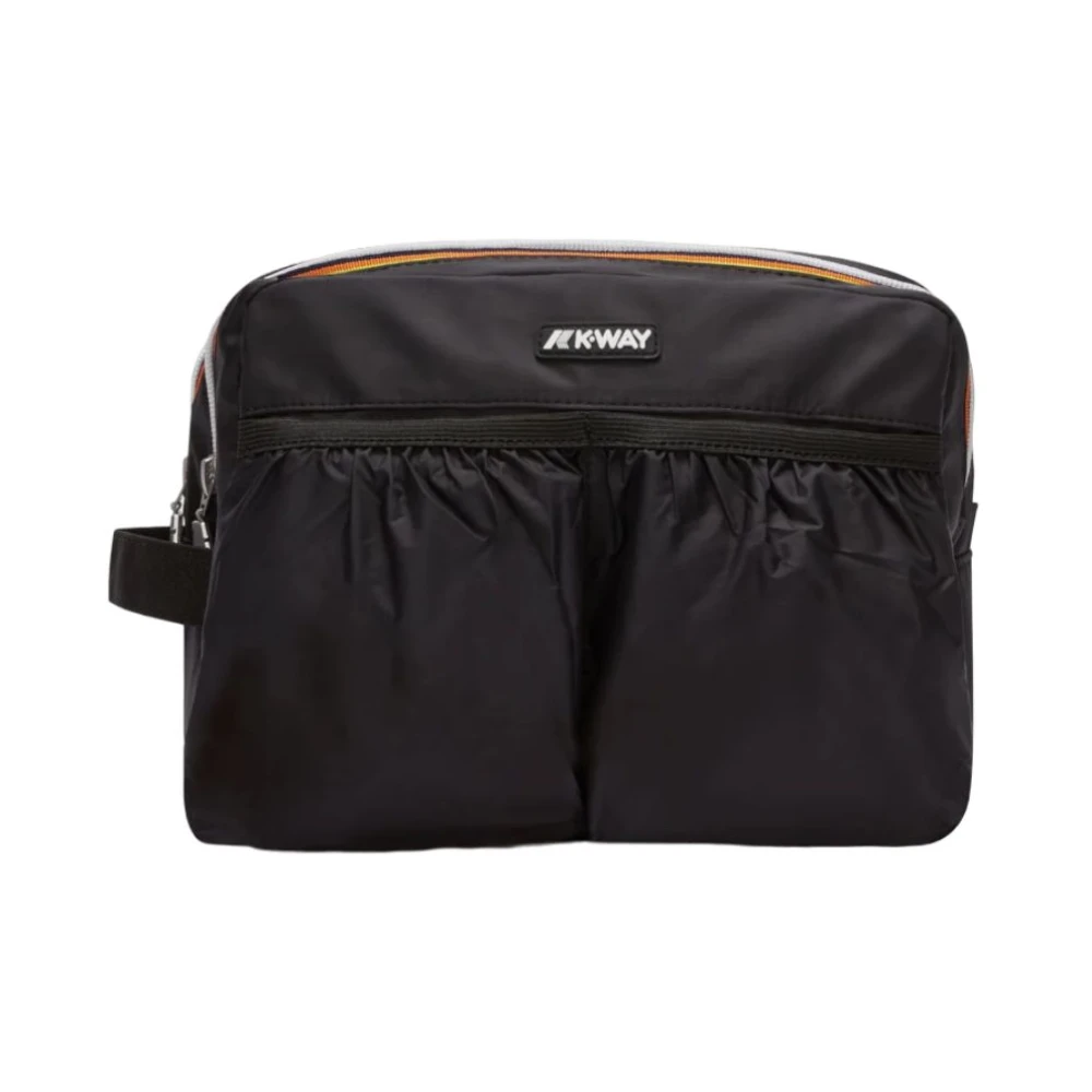K-Way Unisex Zwart Tassen One Size, Nylon, Albas K4127uw Essentiële Tas
