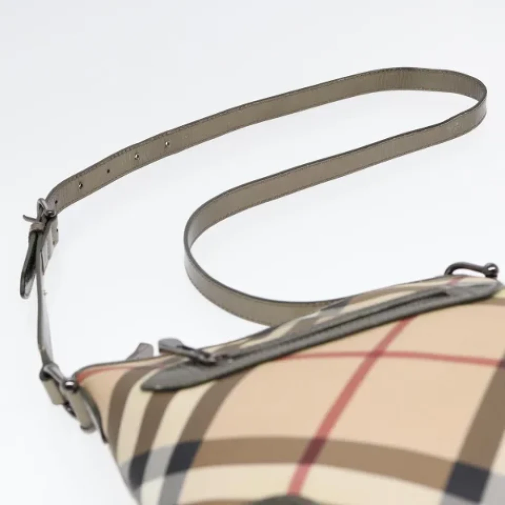 Burberry Vintage Pre-owned Leather shoulder-bags Beige Dames