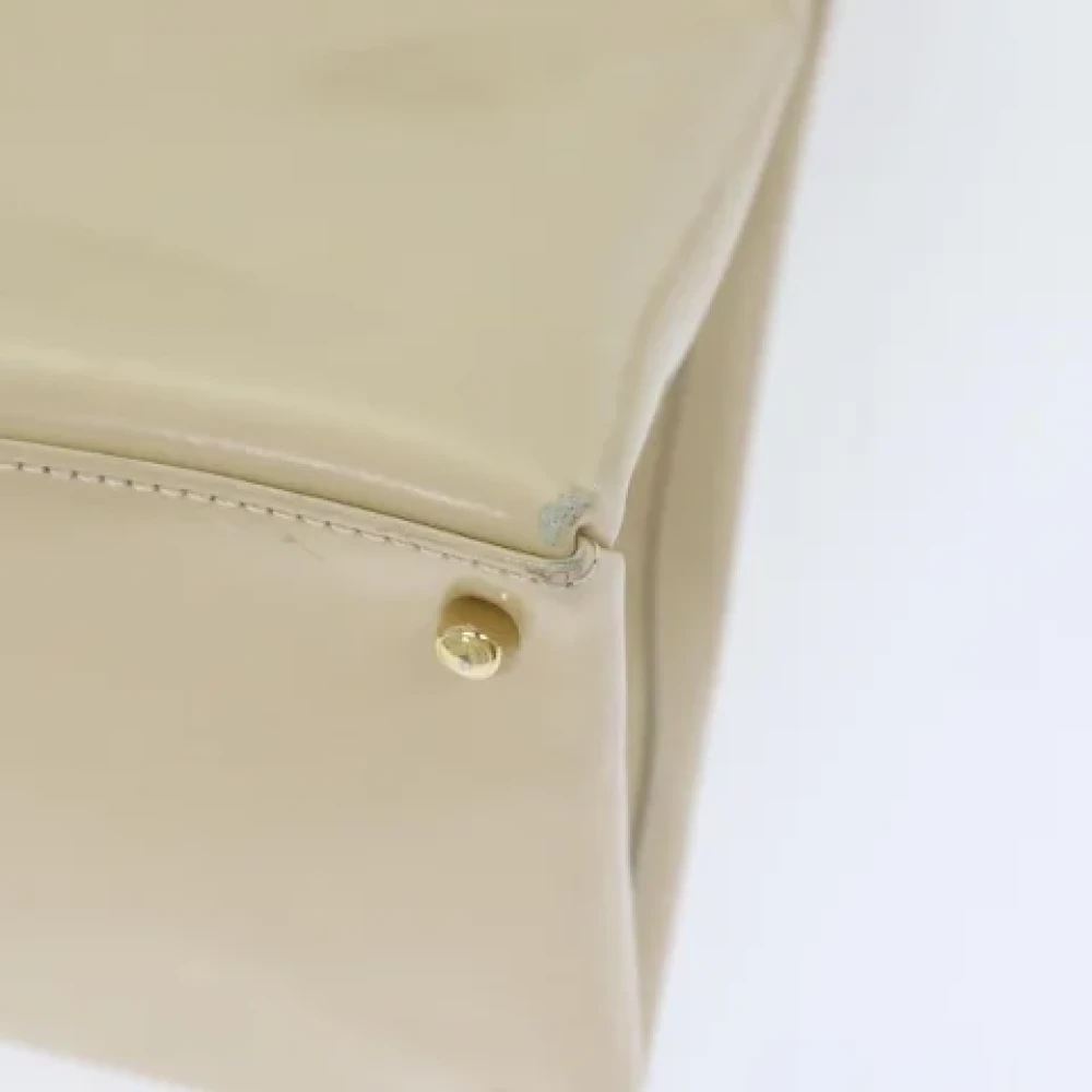 Gucci Vintage Pre-owned Leather handbags Beige Dames
