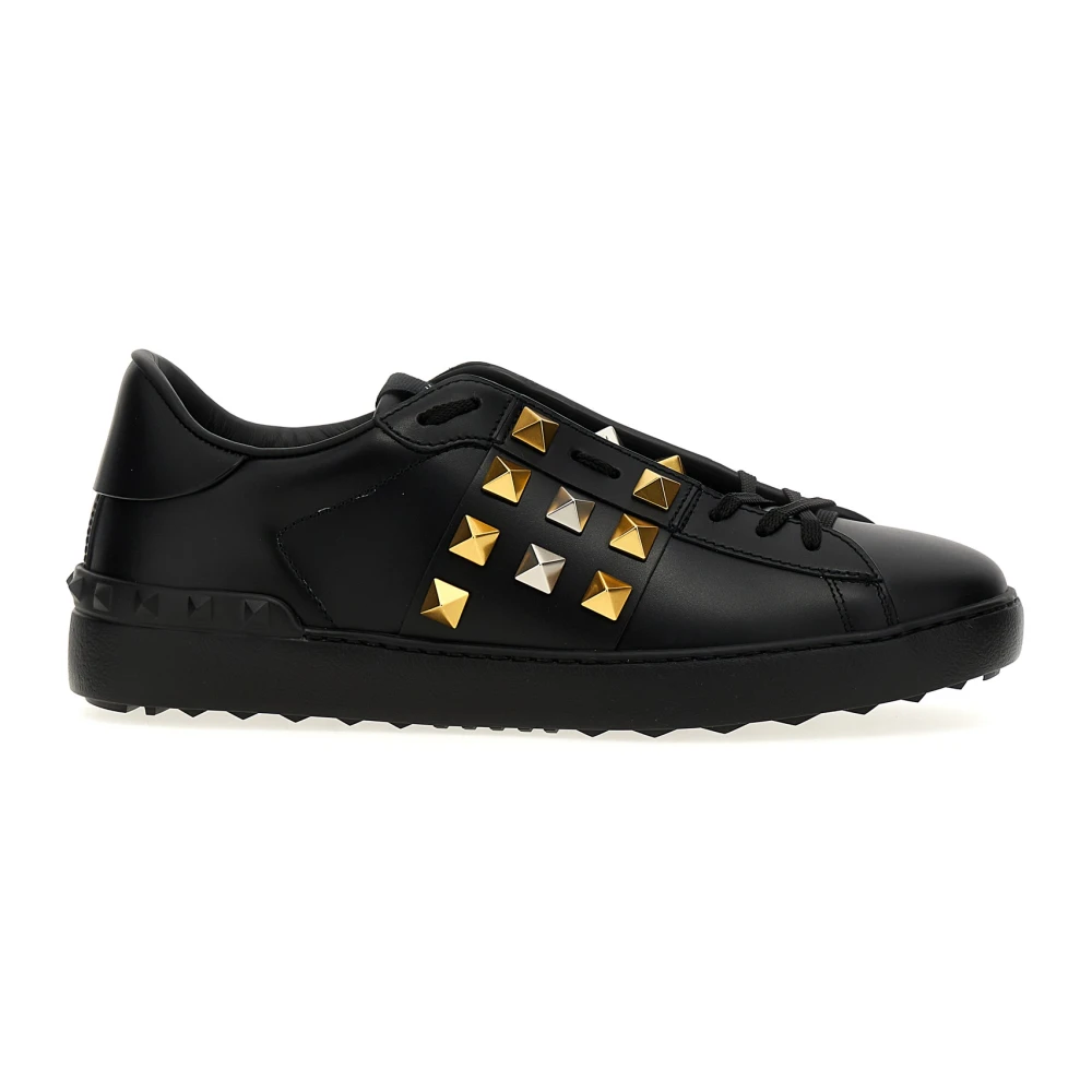 Valentino Garavani Men's Black Rockstud Untitled Trainers - Sneakers - 10 Uk - Shoes
