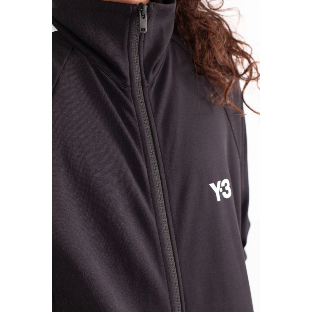 Y-3 Zwarte 3-Stripes Track Jacket Black Heren