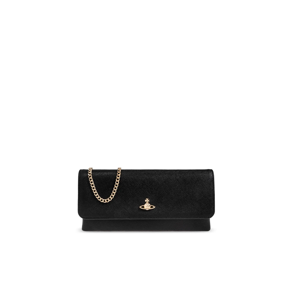 Vivienne Westwood Clutch met logo Black Dames