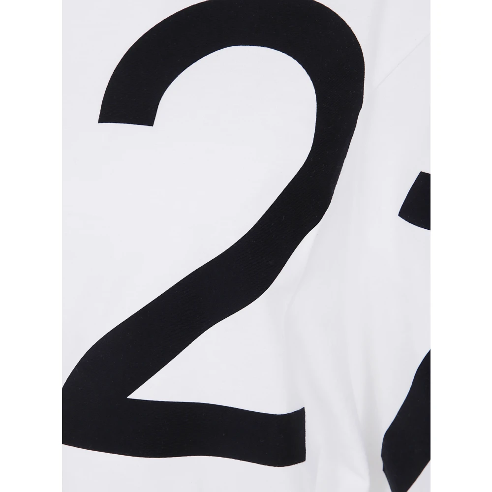 N21 Casual Jersey T-shirt White Dames