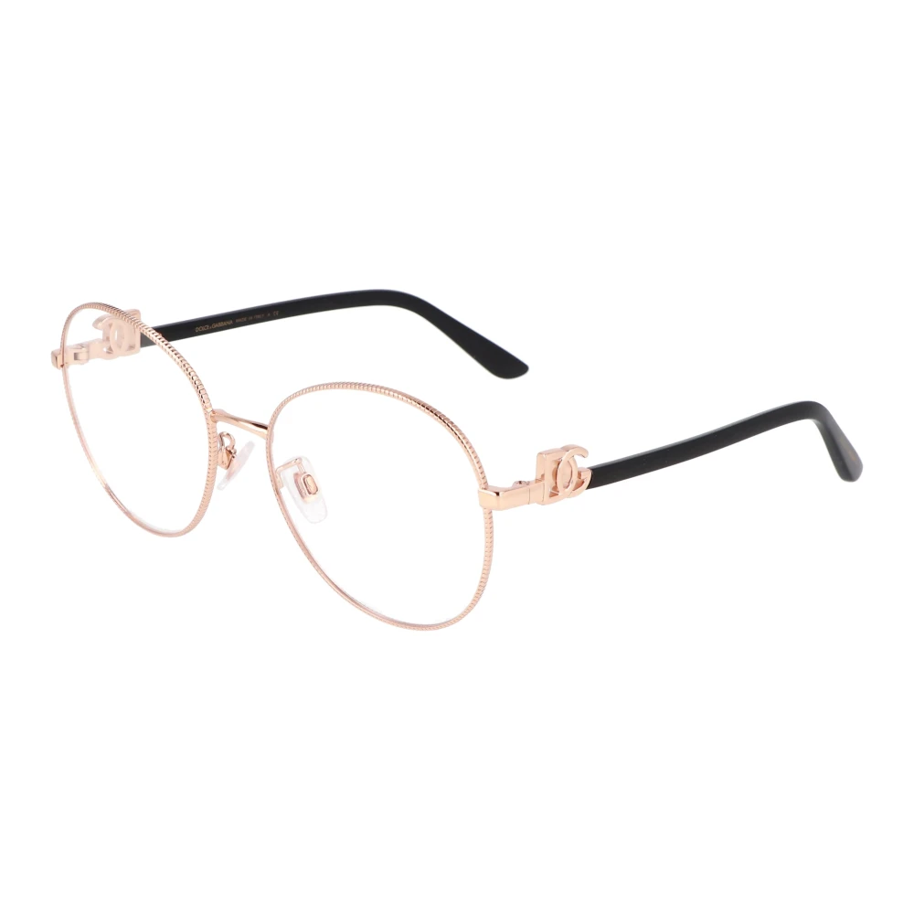 Dolce & Gabbana Runda Metallbågar Glasögon Yellow, Unisex