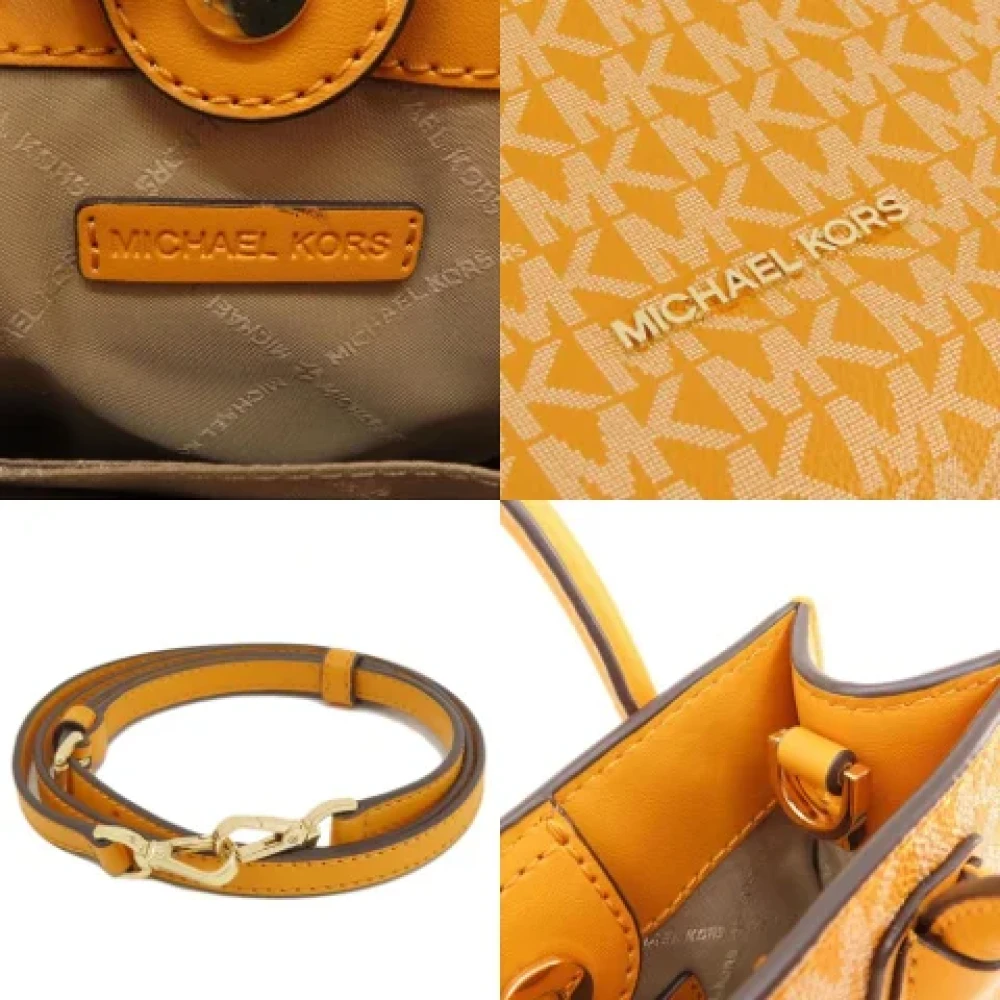Michael Kors Pre-owned Canvas handbags Yellow Dames