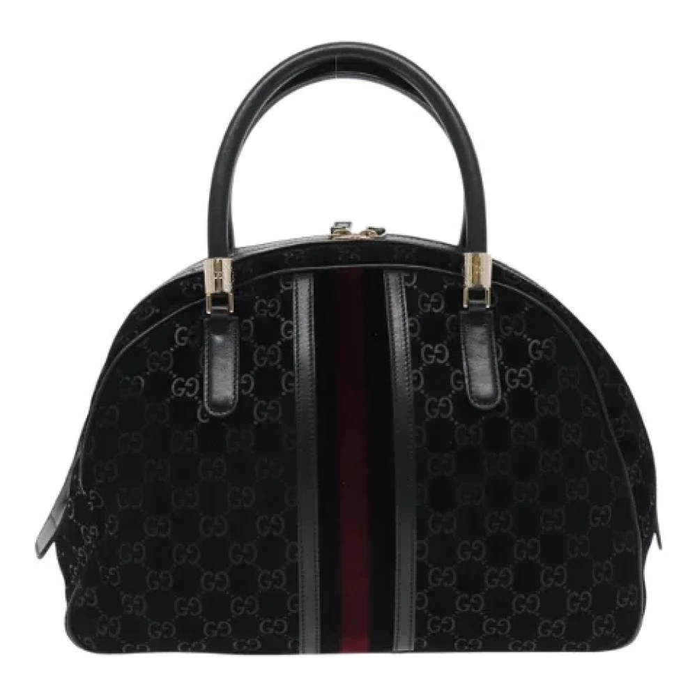 Gucci Vintage Pre-owned Canvas gucci-bags Black Dames