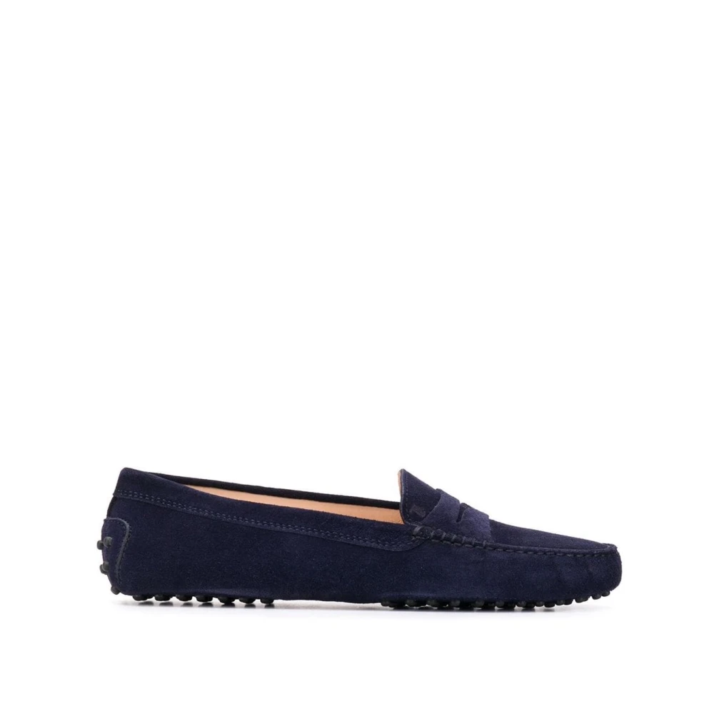 TOD'S Blauwe platte schoenen met iconisch ontwerp Blue Heren