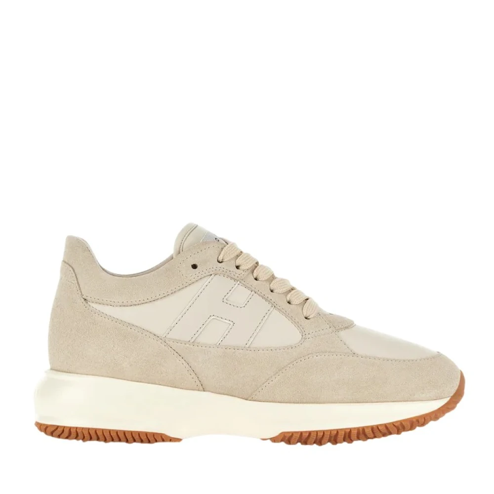 Hogan Women's Beige Sneakers, 6 Uk, Interactive Trainers