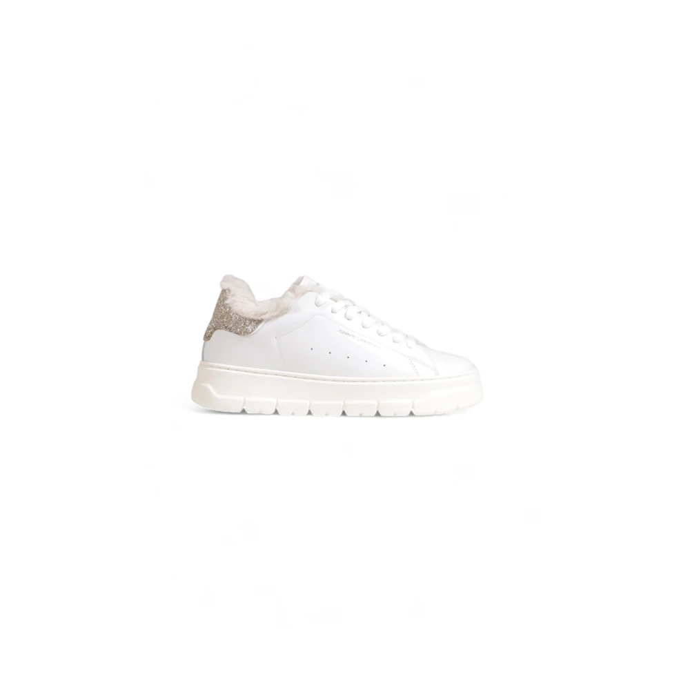 Crime London Dam Läder Sneakers Höst/Vinter Kollektion White, Dam