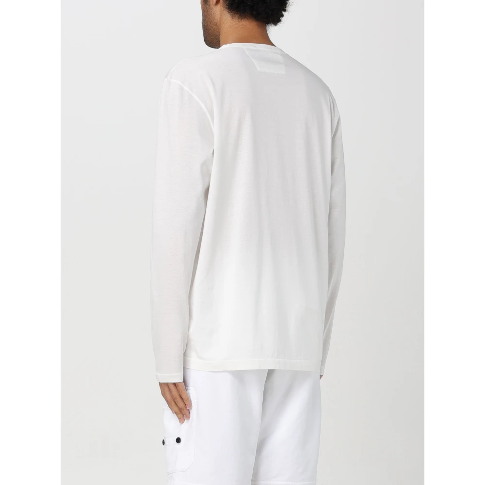 C.P. Company Lange Mouw T-shirt White Heren