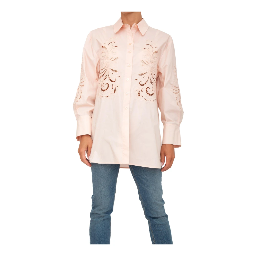 Twinset Pink Shirt - Female - Shirts - M - Blouses & Shirts