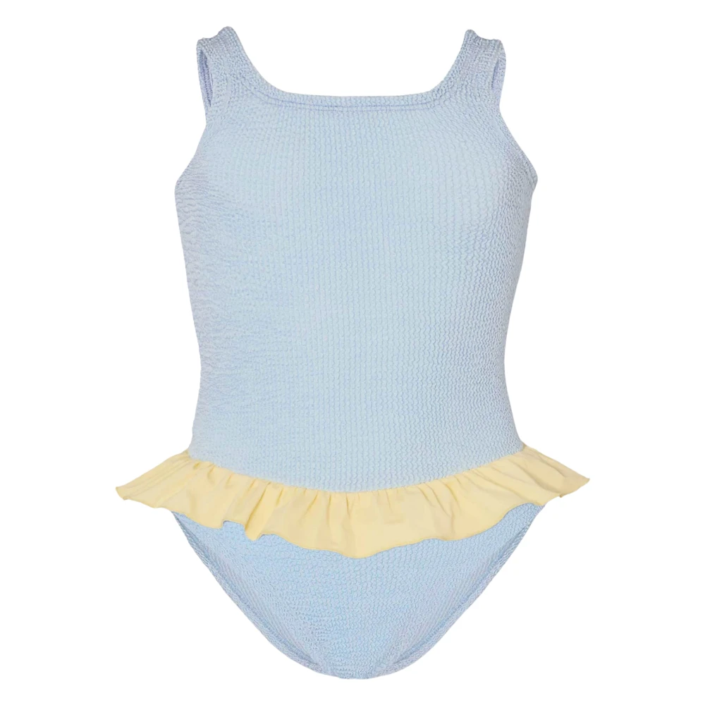 Hunza G Girls Blue Kids Swimsuits, 3 Y, Denise Swimsuit