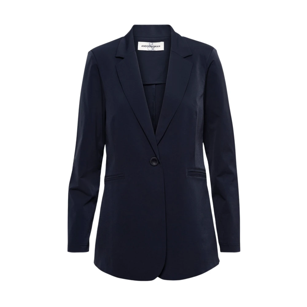 &Co Woman Blazer dames Stijlvol en tijdloos Blue Dames