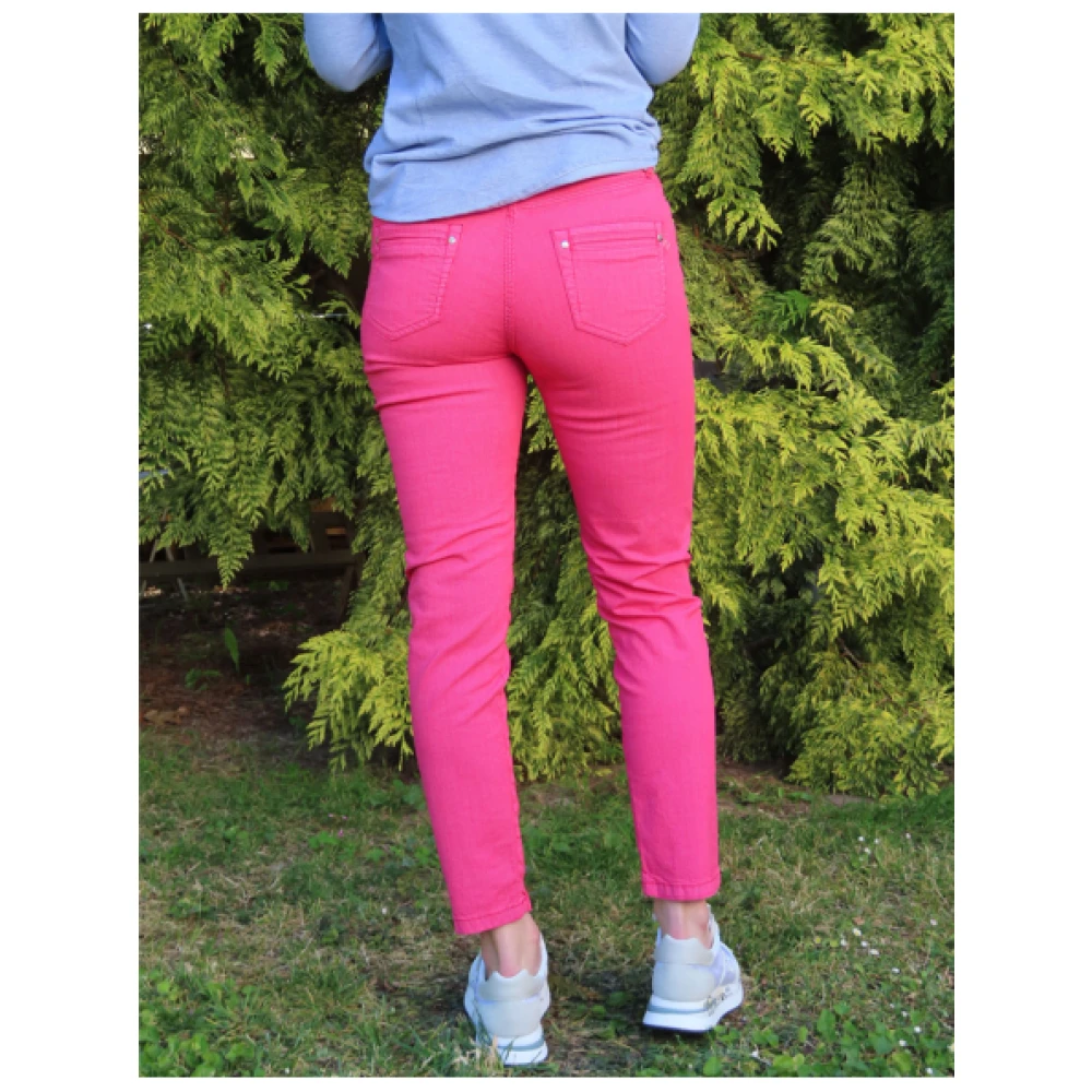 Islow Clara Gestreepte Broek Pink Dames