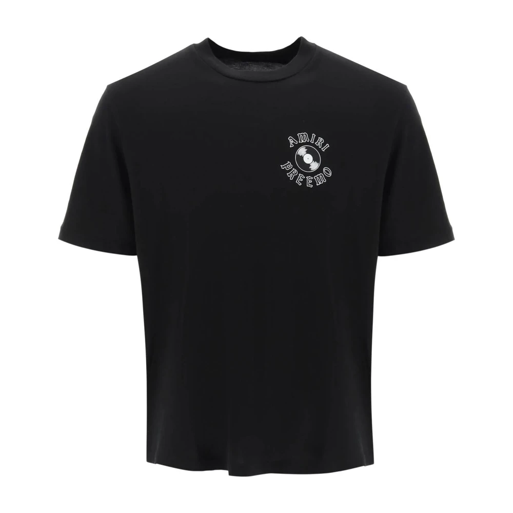 Amiri Premier Record Crew Neck T-Shirt Black Heren