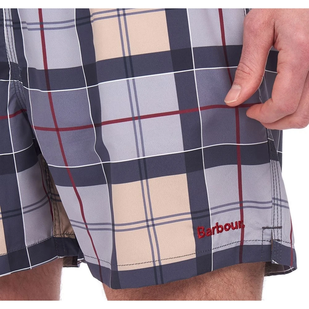 Barbour Tartan Swin Clic Zwemshorts Purple Heren