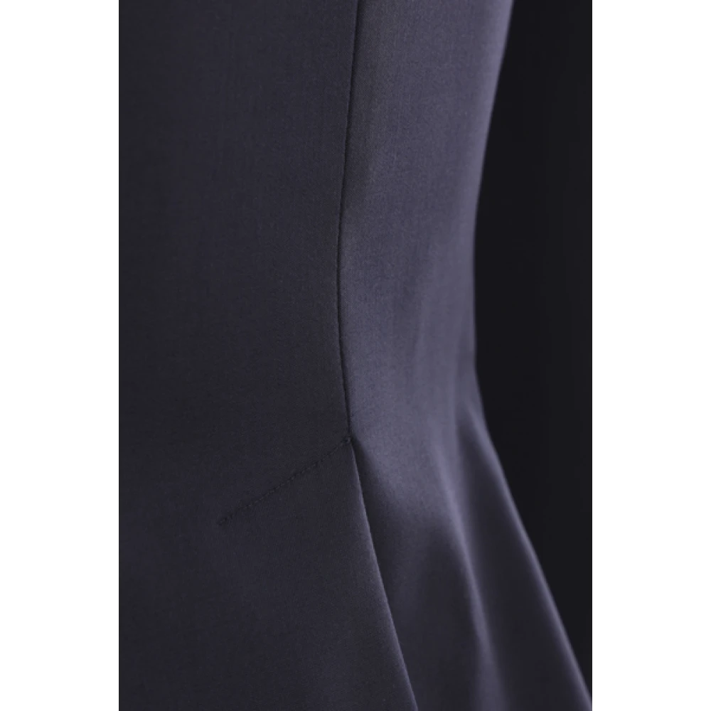 Vivienne Westwood Blauwe Dubbelborstige Wollen Jas Blue Dames