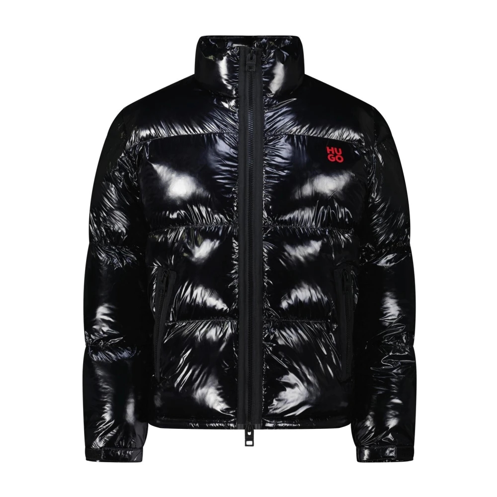 Hugo Boss Glanzende Jas Biron Black Heren