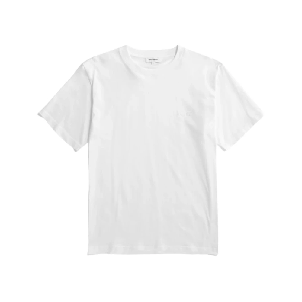 Norse Projects Geborduurd Logo Katoenen T-shirt White Heren