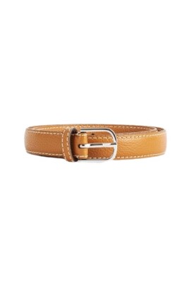 camel-grained-leather-belt-with-silver-buckle