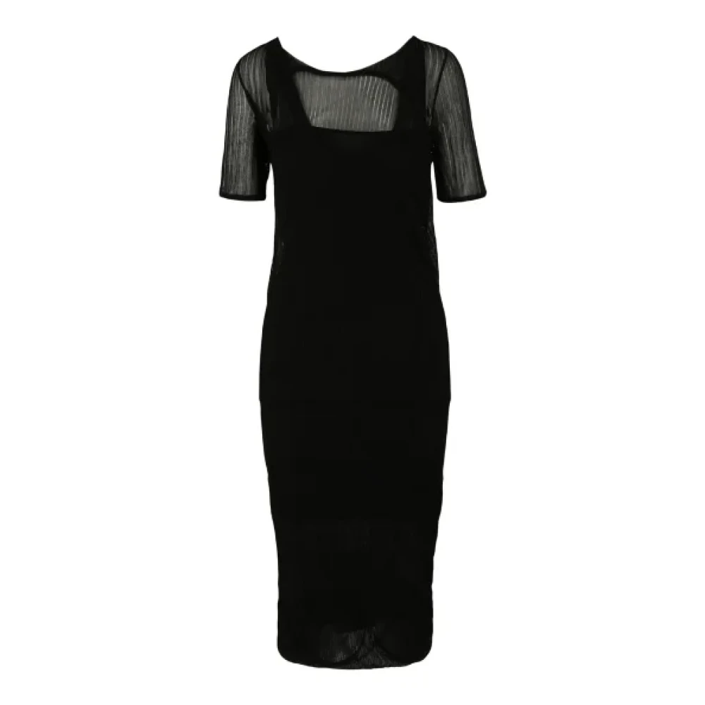 Bottega Veneta Fabric dresses Black Dames