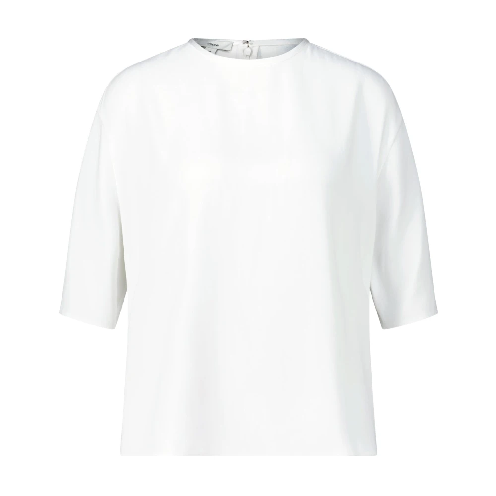 Vince Women's White Classic Dolman Blouse Shirt - Blouses - Xl - Blouses & Shirts