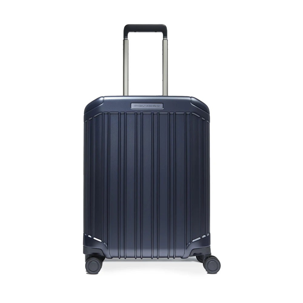 Piquadro Unisex Blue 4 Wheel Cabin Suitcase