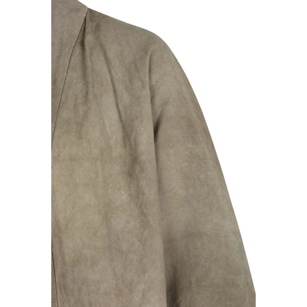 Cortana Bimba linnen jas in steengrijs Gray Dames