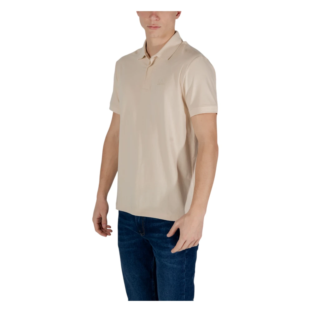 Emporio Armani EA7 Polo Korte Mouw Lente Zomer Collectie Beige Heren