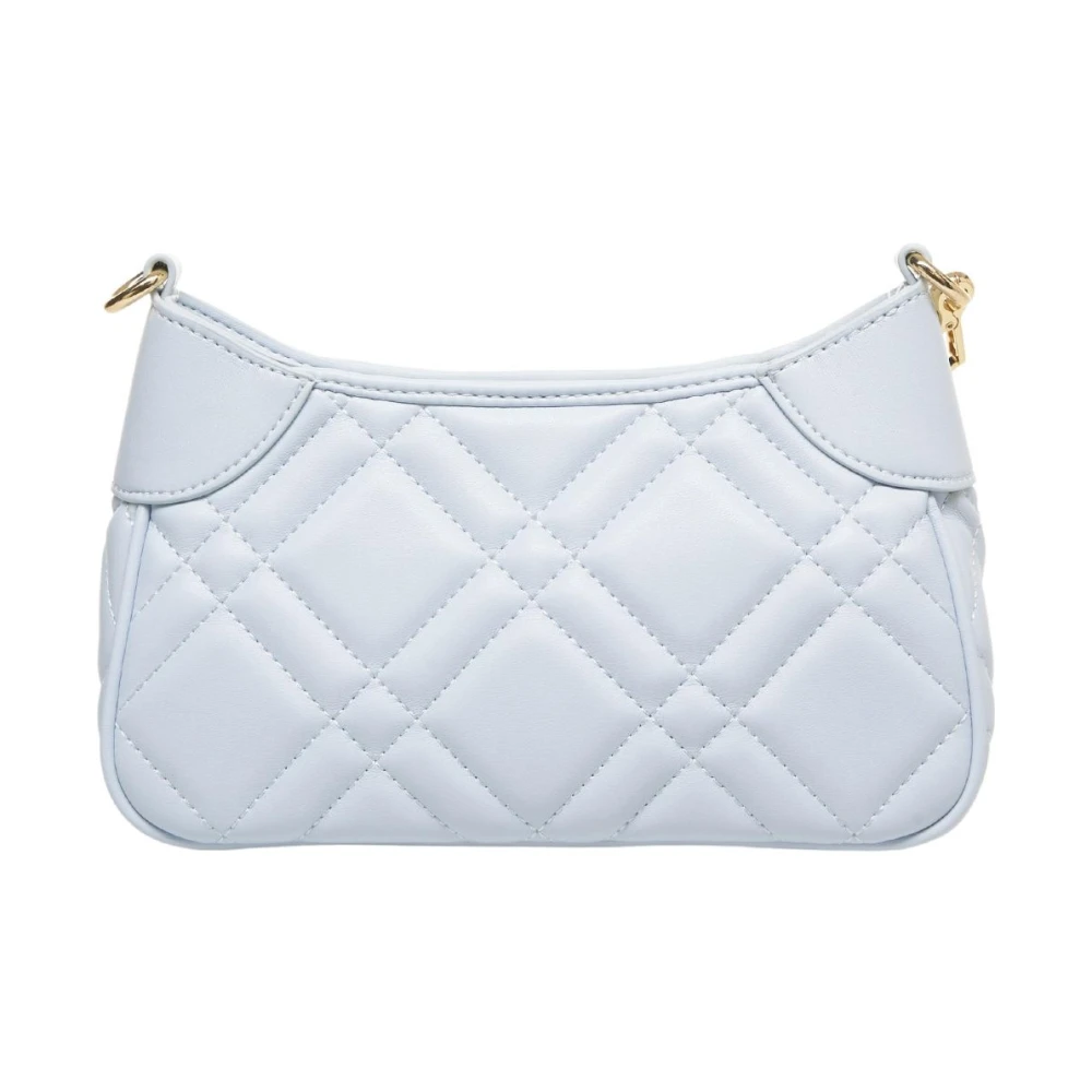 Love Moschino Blauwe Gewatteerde Mini Schoudertas Blue Dames