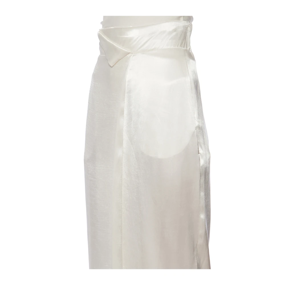 NÜ Denmark Large high -waisted trousers White Dames