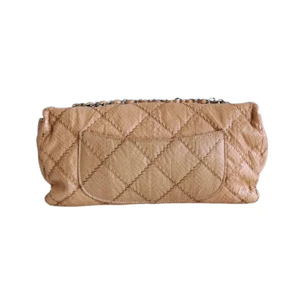 Chanel Vintage Pre-owned Leather chanel-bags Yellow Dames
