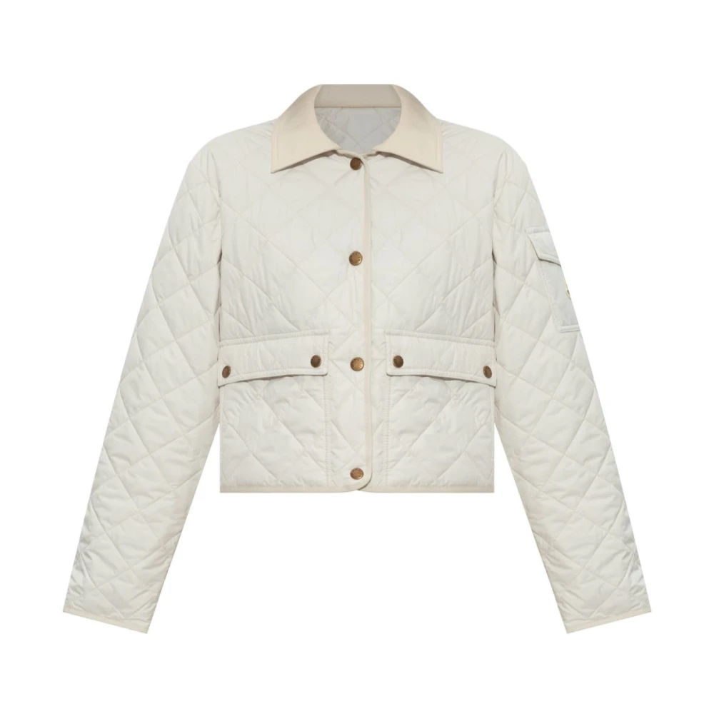 Moncler Ivory Vinterjackor för Kvinnor Beige, Dam