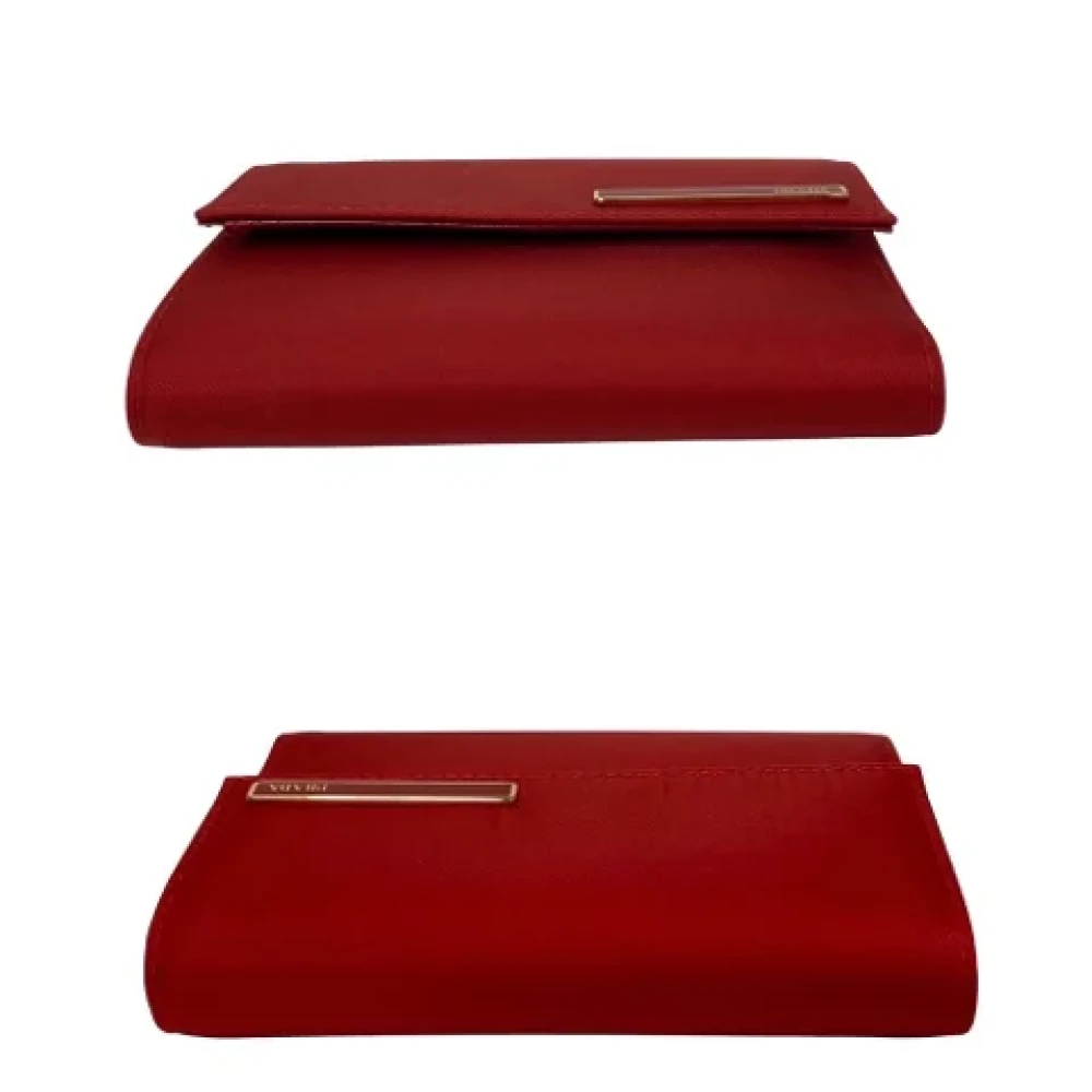 Prada Vintage Pre-owned Nylon wallets Red Dames