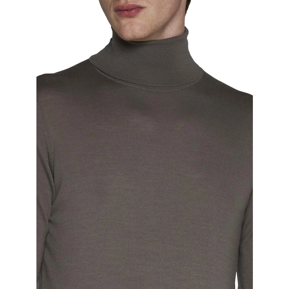 Piacenza 1733 Klassieke Sweaters in Wit Blauw Gray Heren