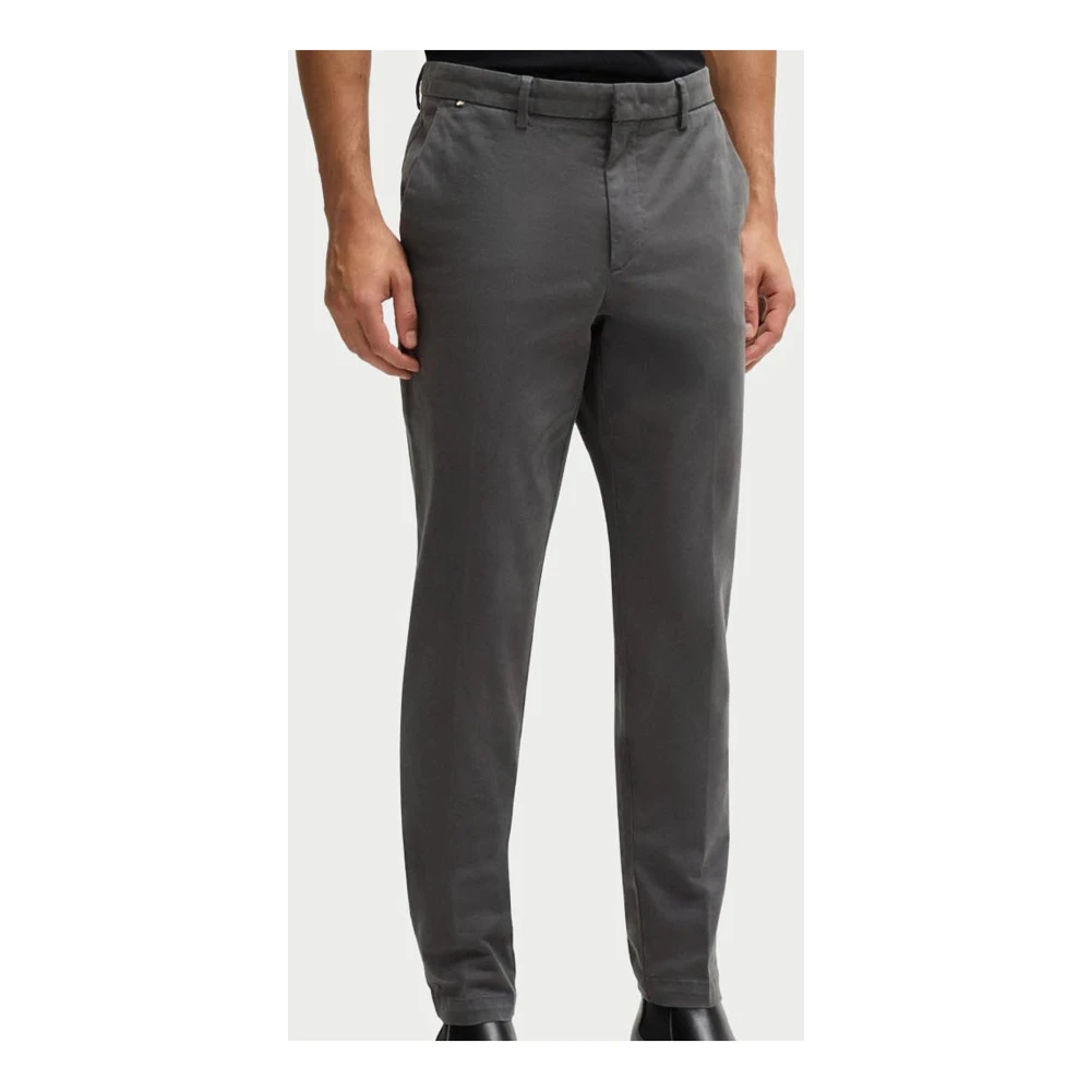 Hugo Boss Slim Fit Chino Broek in Grijs Gray Heren