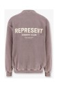 bruine-geribbelde-trui-vintage-logo-print
