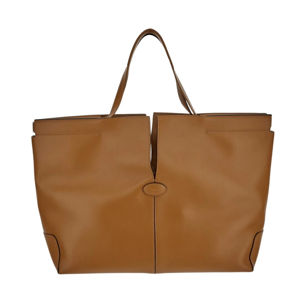 TOD'S Leren Folio Tas Brown Dames
