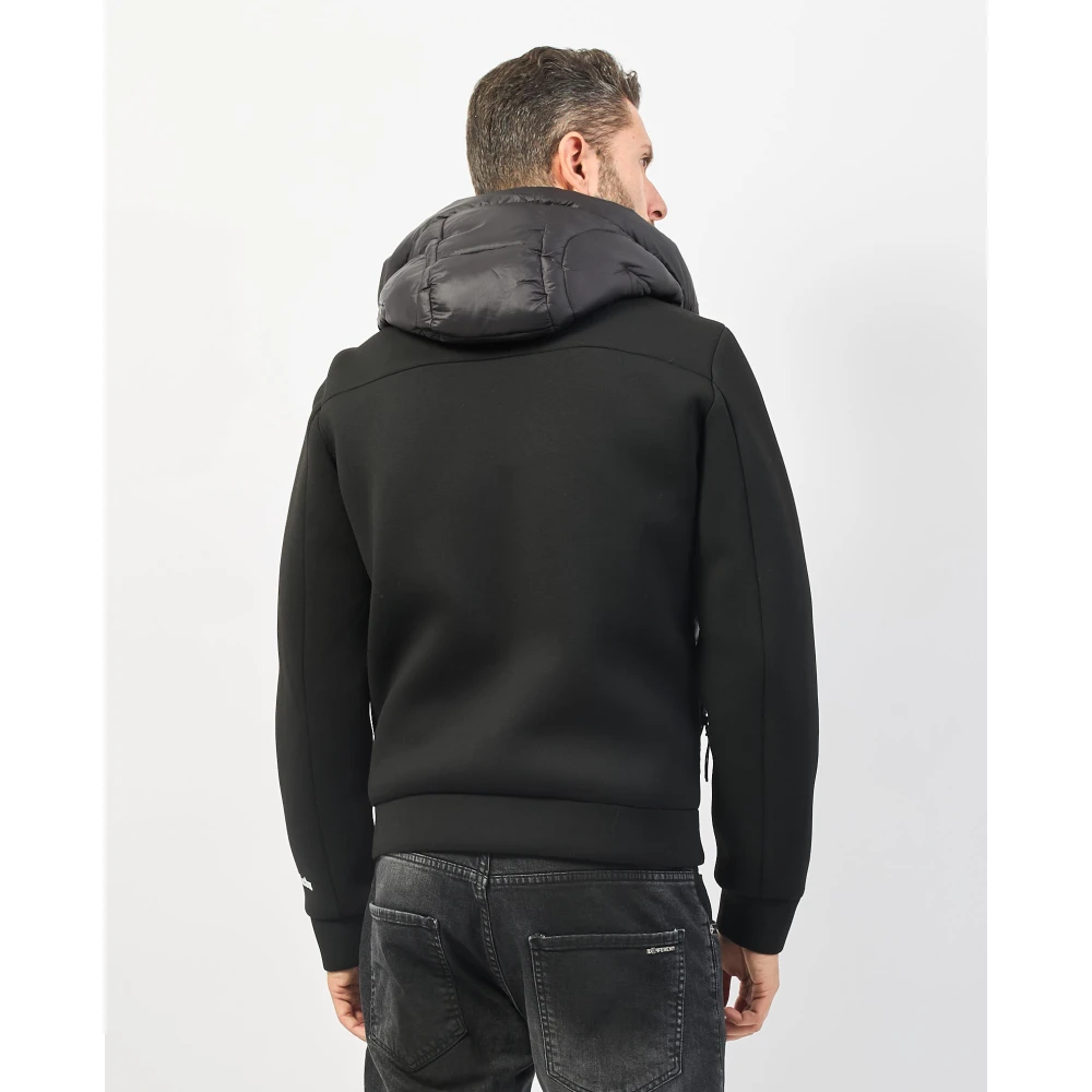 Invicta Zwarte gewatteerde jas met softshell Black Heren
