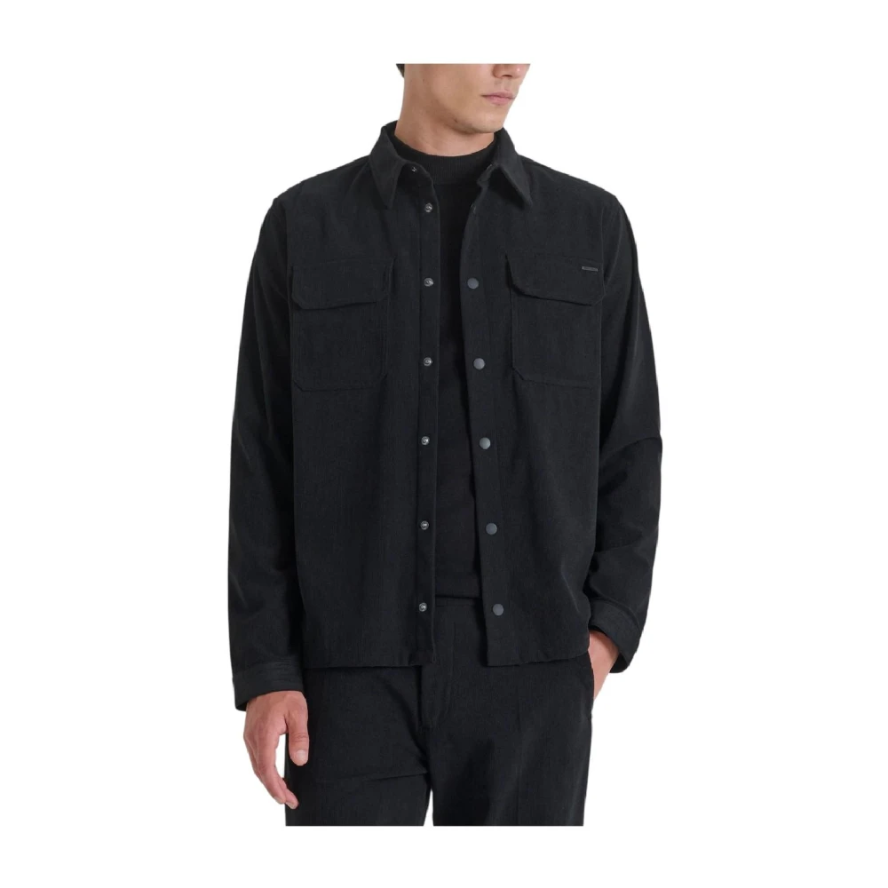 Antony Morato Men's Black Overshirt - Light Jackets - M - Jackets