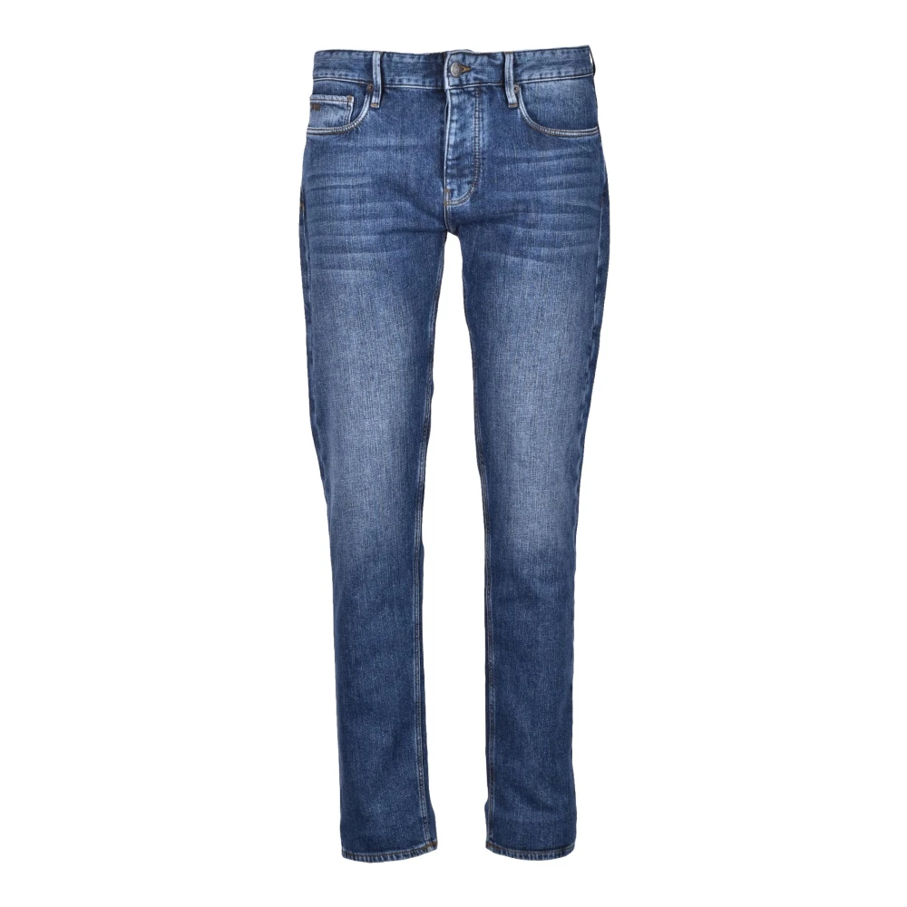 Emporio Armani Stijlvolle Jeans met Katoen en Elastaan Blue Heren