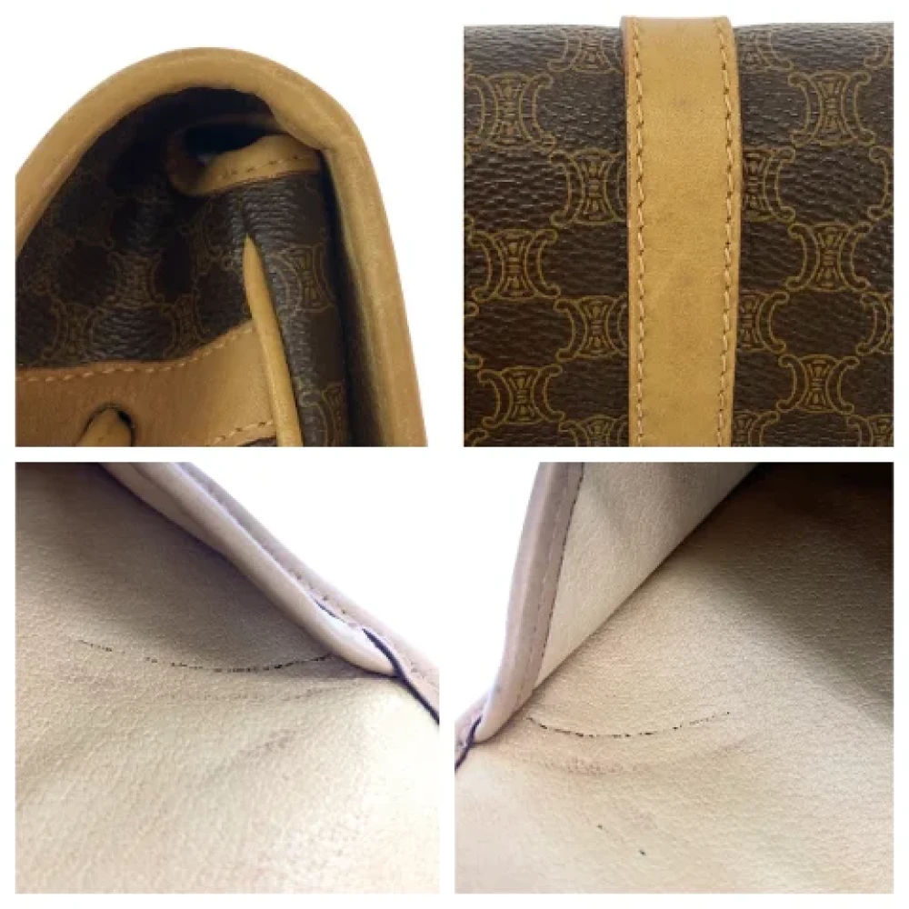 Celine Vintage Pre-owned Canvas crossbody-bags Brown Dames