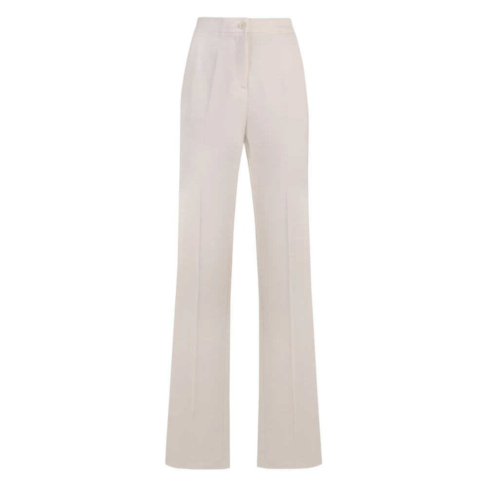 pinko Getailleerde Flared Broek White Dames